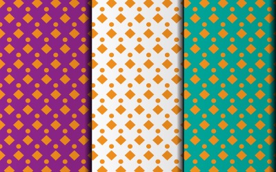 Set of seamless pattern design template