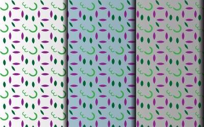 Set of seamless vector eps pattern design template