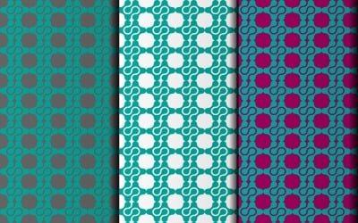 Set of seamless vector pattern design template