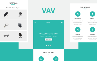 VAV – чистий мобільний шаблон