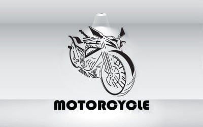 Векторний файл логотипу контуру мотоцикла