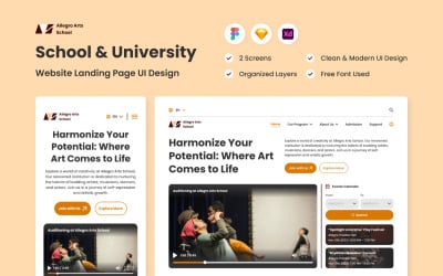 Allegro Art School - Landingspagina voor scholen en universiteiten