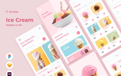 Dimanche - Application mobile Ice Cream