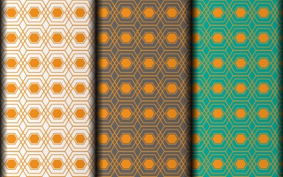 Enkel blomma vektor eps sömlös geometrisk mönsterdesign