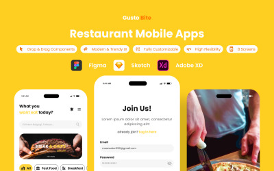 GustoBite - Restaurang Mobilapp