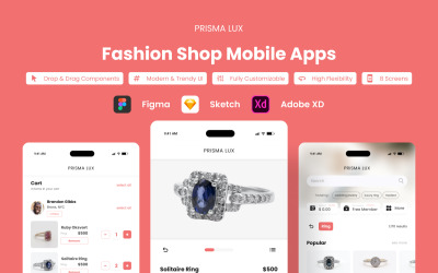 Mobilní aplikace Prisma Lux - Fashion Shop