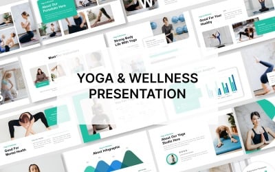 Presentación Plantilla de PowerPoint sobre yoga y bienestar