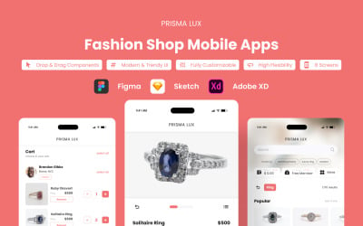 Prisma Lux – aplikacja mobilna Fashion Shop