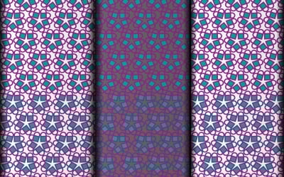 Seamless geometric vector pattern template