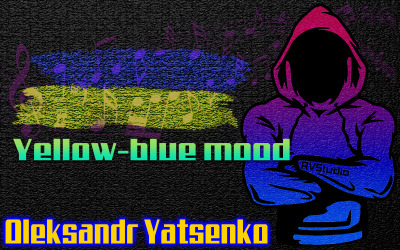 Yellow-blue mood (musical mosaic of guitar and piano)