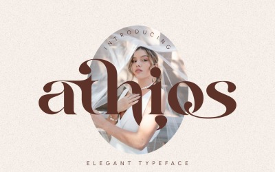 Атиос — Элегантный шрифт