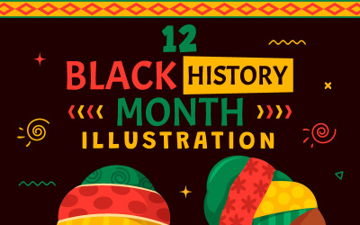 12 Black History Month Illustration