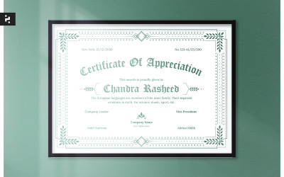 Certificate Natural Vintage Theme