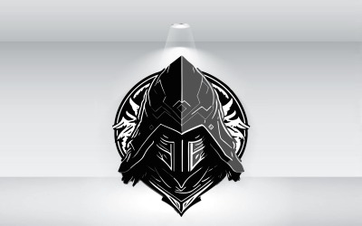 Fichier vectoriel de logo de style Silent Ninja Assassin Creed