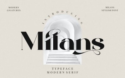 Milans_Typeface Nowoczesny szeryf