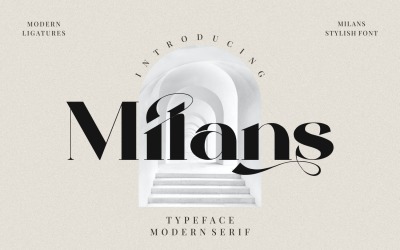 Milans_Typeface Serif moderne