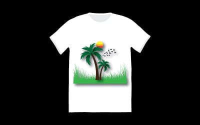 Natur-T-Shirt-Design-Vorlage