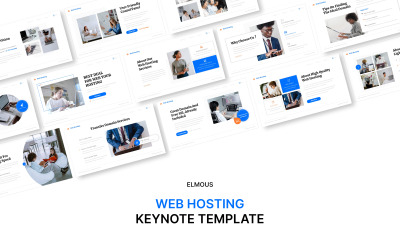 Presentazione del modello di keynote di hosting Web