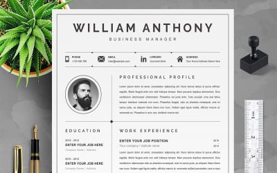 CV créatif | Modèle de CV moderne | Lettre de motivation
