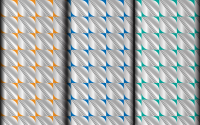 Insieme di vettore del modello di disegno del modello geometrico del triangolo