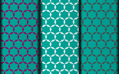 Insieme floreale di vettore del modello di progettazione del modello