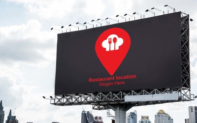 Шаблони логотипів розташування ресторану