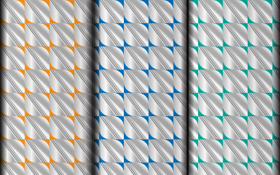 Vector set of geometric triangle pattern design template