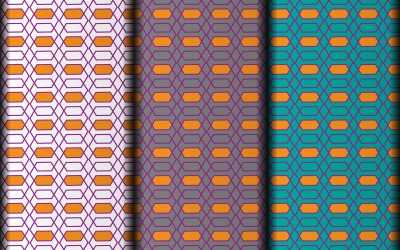 Vektorset mit geometrischem Musterdesign im Polygonstil