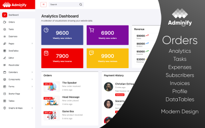 Beheer Bootstrap-beheerderssjabloon