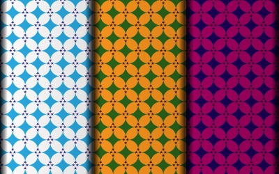 Designvorlage für geometrische Muster im Vektorblumenstil