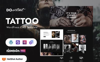 Doartist – motyw WordPress Elementor dla artysty tatuażu