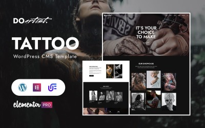Doartist - Tattoos Artist WordPress Elementor Theme