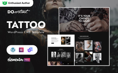 Doartist — WordPress Elementor тема для татуировщика