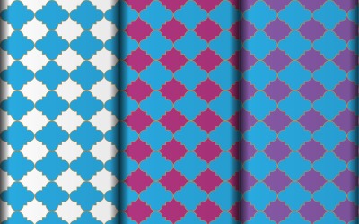 Eenvoudige vector bloem stijl geometrische patroon ontwerpsjabloon