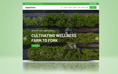 HTML-шаблон лендинга OrganicFarm Bootstrap 5