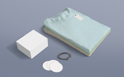 Maqueta de marca de camisa de plátano verde