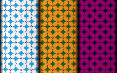Modelo de design de padrão geométrico de estilo flor vetorial