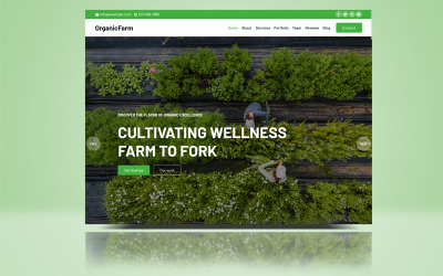 Modelo de destino HTML OrganicFarm Bootstrap 5
