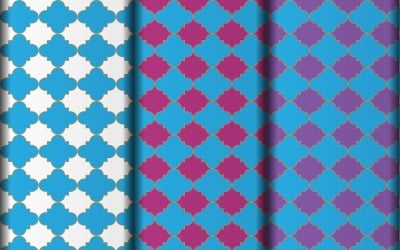 Simple vector flower style geometric pattern design template