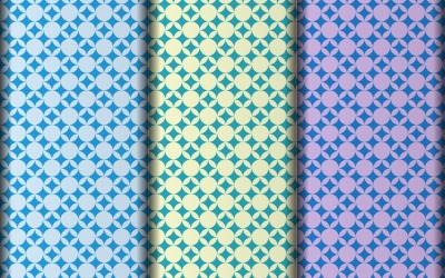 Vector flower style geometric seamless pattern design