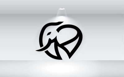 Elefant logotyp disposition vektor illustration mall