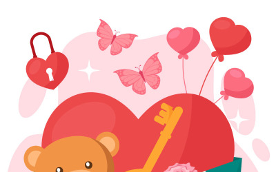 13 иллюстраций с Днем святого Валентина