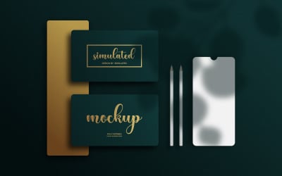 Mockup für die Präsentation der Geschäftsidentität