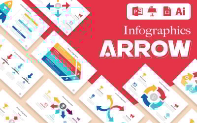 Pil Infographics designmallar