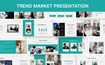 Шаблон презентации Google Slides Trend Market