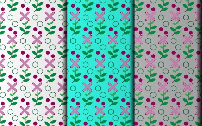 Bloemen naadloos geometrisch vectorpatroonontwerp