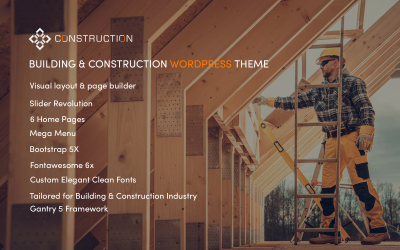 Bouwer Bouw- en constructiearchitectuur WordPress-thema