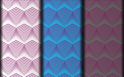 Desenho de padr?o floral sem costura geom?trico vetorial