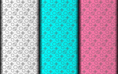 Design minimalista e senza soluzione di continuità con motivi vettoriali ripetuti