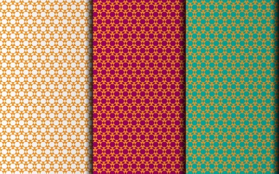 Florales, nahtloses geometrisches Vektor-EPS-Musterdesign